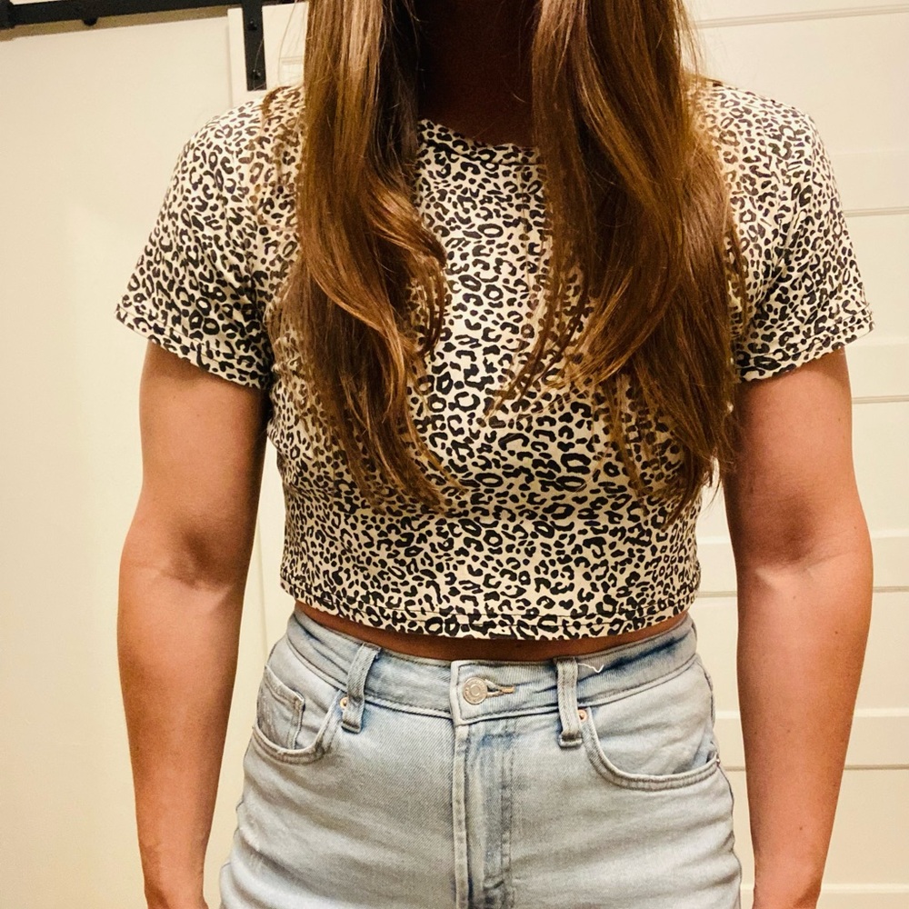 Leopard Print Crop Top